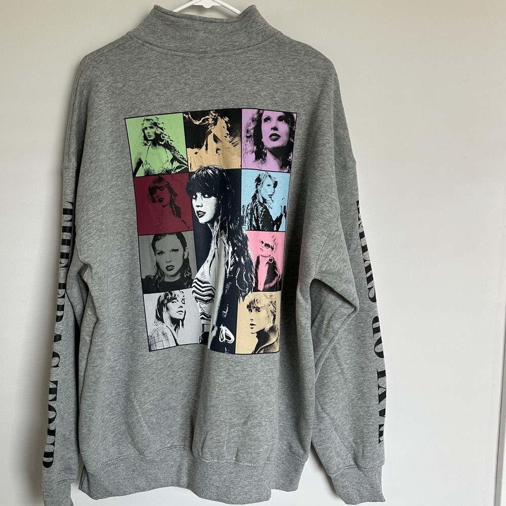 Taylor Swift Eras Tour Grey Zip Up